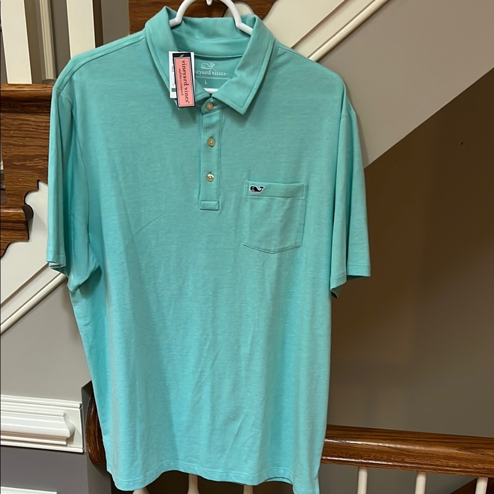 Vineyard Vines Blue Polo Shirt Classic Casual Fit